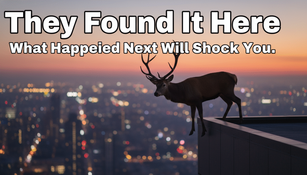 Unbelievable! This Magnificent Deer Was Trapped on a City Rooftop — Its Heroic Rescue Will Leave You Speechless